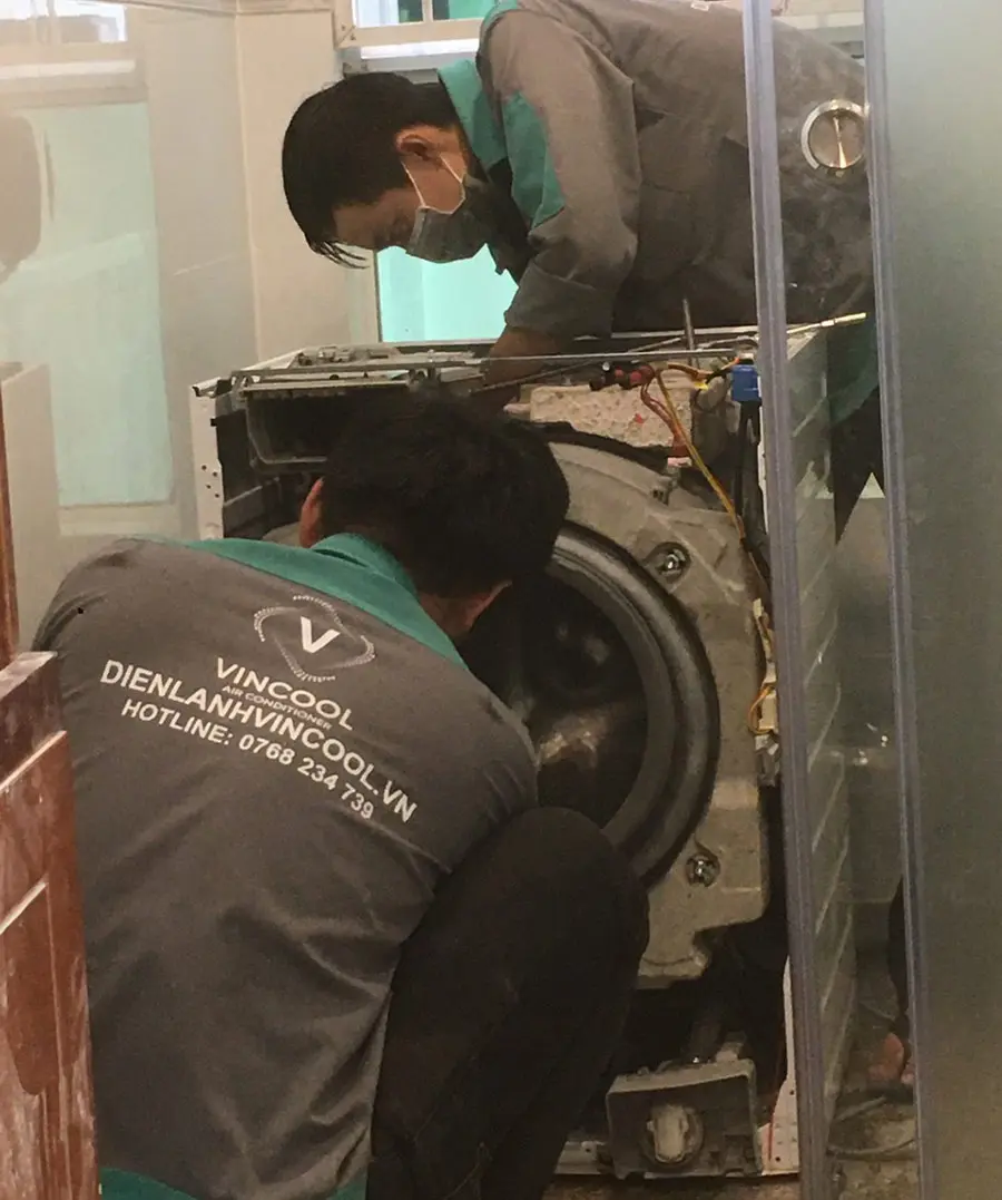 Quy trình sửa máy giặt quận 2 chuyên nghiệp tại Vincool
