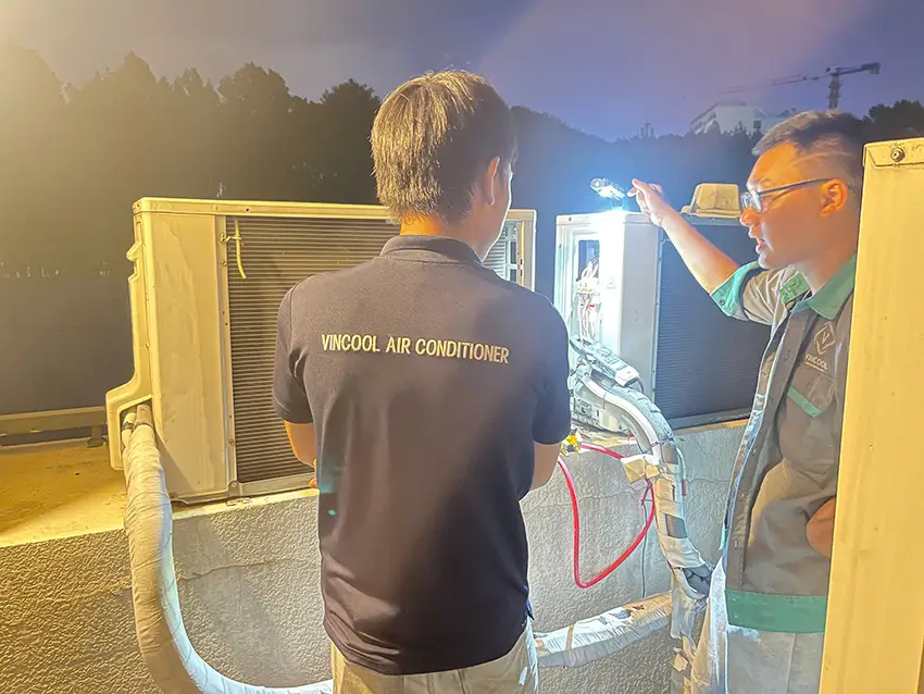 Một dịch vụ sửa máy lạnh đáng tin cậy được thể hiện qua quy trình làm việc rõ ràng