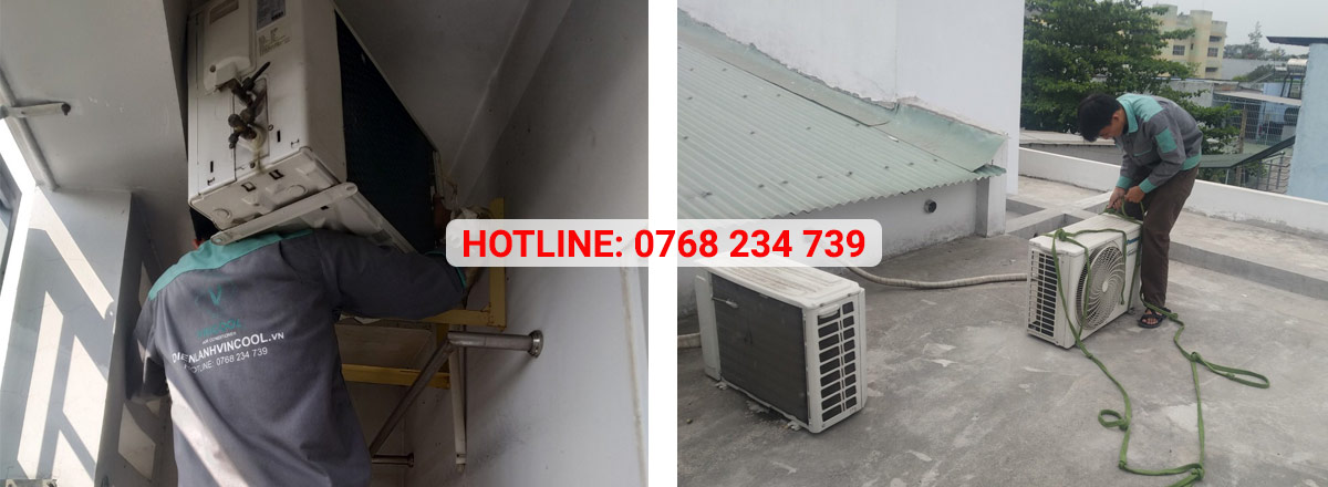 Dịch vụ tháo lắp máy lạnh quận Tân Bình giá rẻ, chuyên nghiệp Vincool