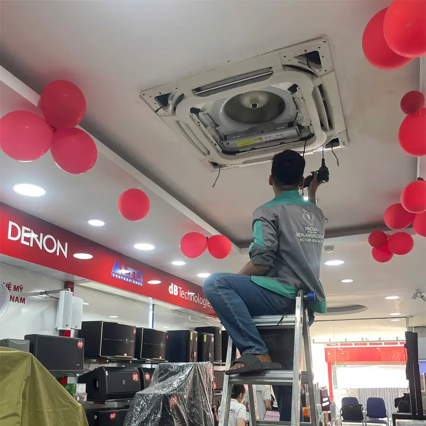 Đội ngũ Vincool có chuyên môn về máy lạnh treo tường, âm trần, tủ đứng và nhiều thương hiệu khác nhau