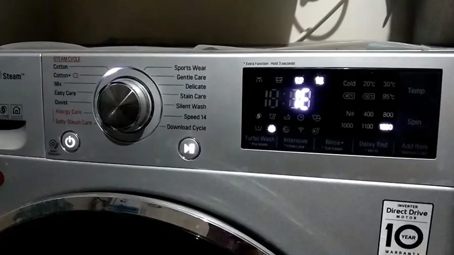 Lỗi IE máy giặt LG thông báo vấn đề về nguồn nước đầu vào