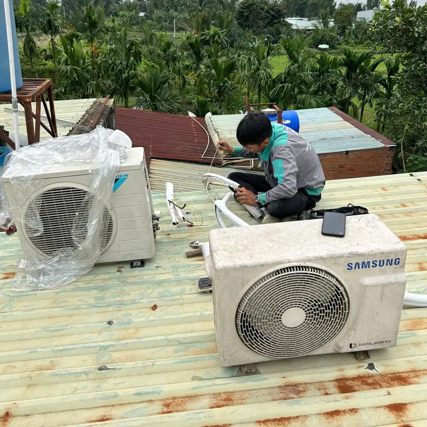 Lắp đặt máy lạnh Điện lạnh Vincool