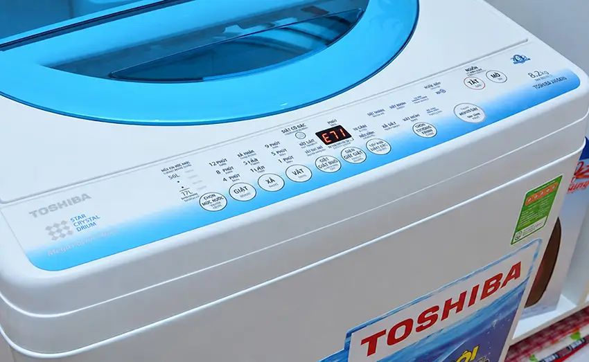 Lỗi E71 máy giặt Toshiba là gì và cách khắc phục tại nhà