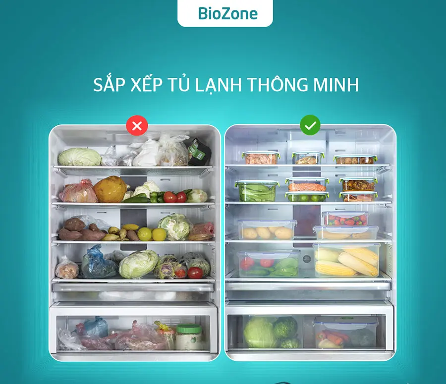 Sắp xếp thực phẩm trong tủ lạnh một cách khoa học