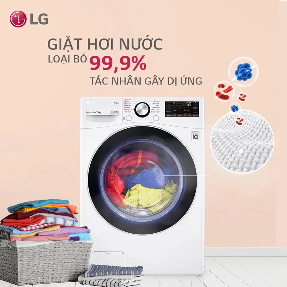Máy giặt LG - TOP 10 hãng máy giặt phổ biến nhất hiện nay
