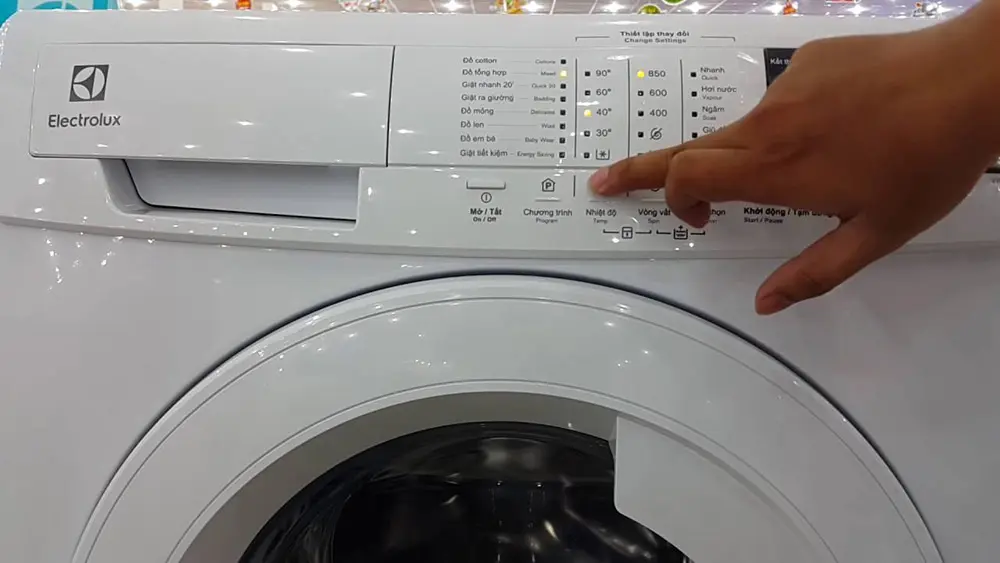 Máy giặt Electrolux có thể bị hỏng do thao tác sai cách