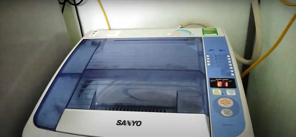 Sửa máy giặt Sanyo báo lỗi E1