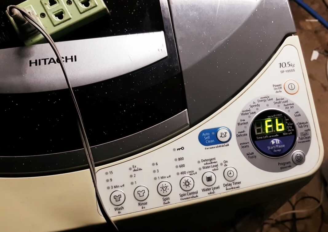 Sửa máy giặt Hitachi báo mã Fb
