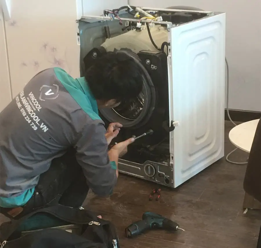 Vệ sinh máy giặt quận 9 - Dịch vụ tận nhà, siêu tốc, bao sạch Lắp ráp và vận hành sau khi vệ sinh máy giặt nhằm đảm bảo máy vận hành ổn định - Vincool
