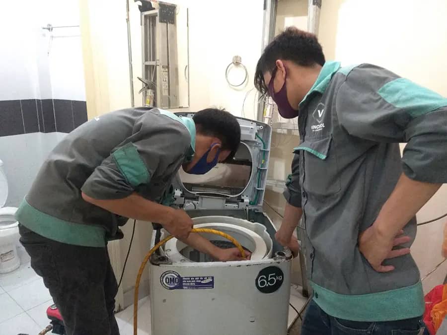 Điện lạnh Vincool cung cấp dịch vụ vệ sinh máy giặt quận Tân Bình chất lượng