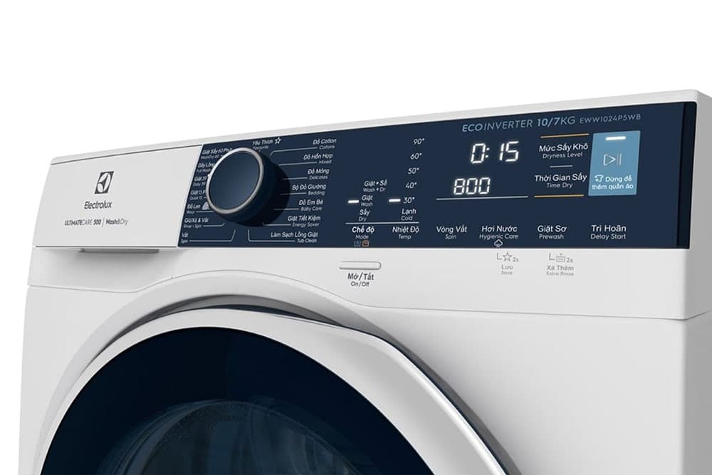 Chức năng sấy khô trên máy giặt sấy Electrolux