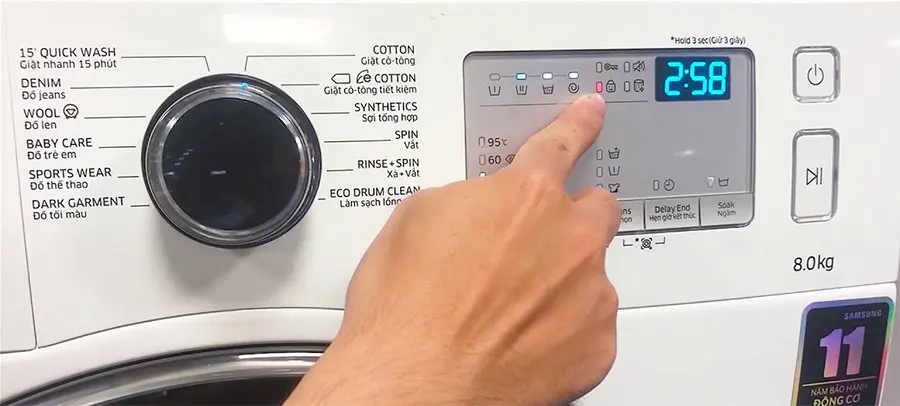 Máy giặt báo lỗi do nhiều nguyên nhân