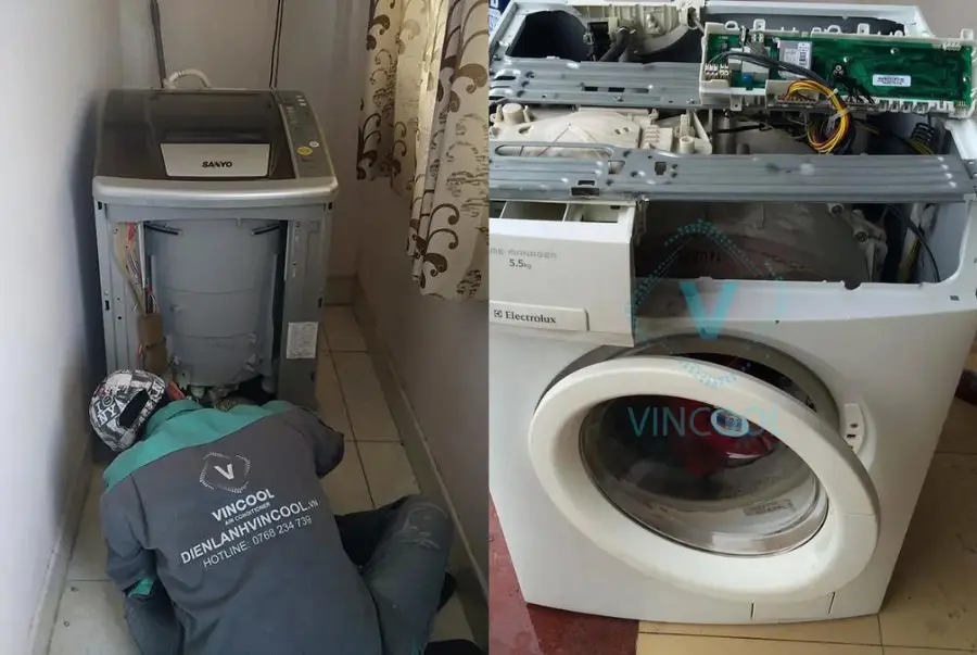 Điện lạnh Vincool chuyên sửa chữa máy giặt LG cửa ngang các hãng