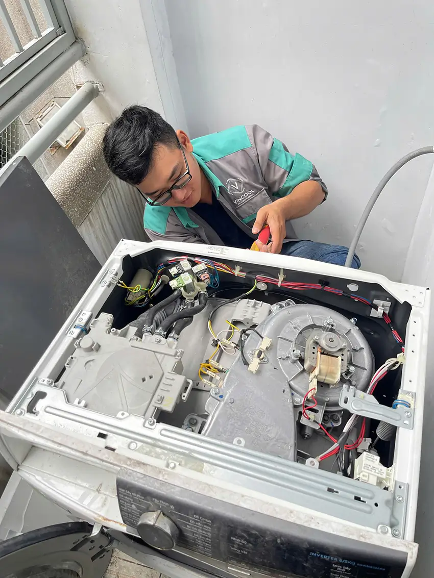 Dịch vụ sửa máy giặt của Điện lạnh Vincool có mặt nhanh chóng trong 30 phút tại Tp Hồ Chí Minh