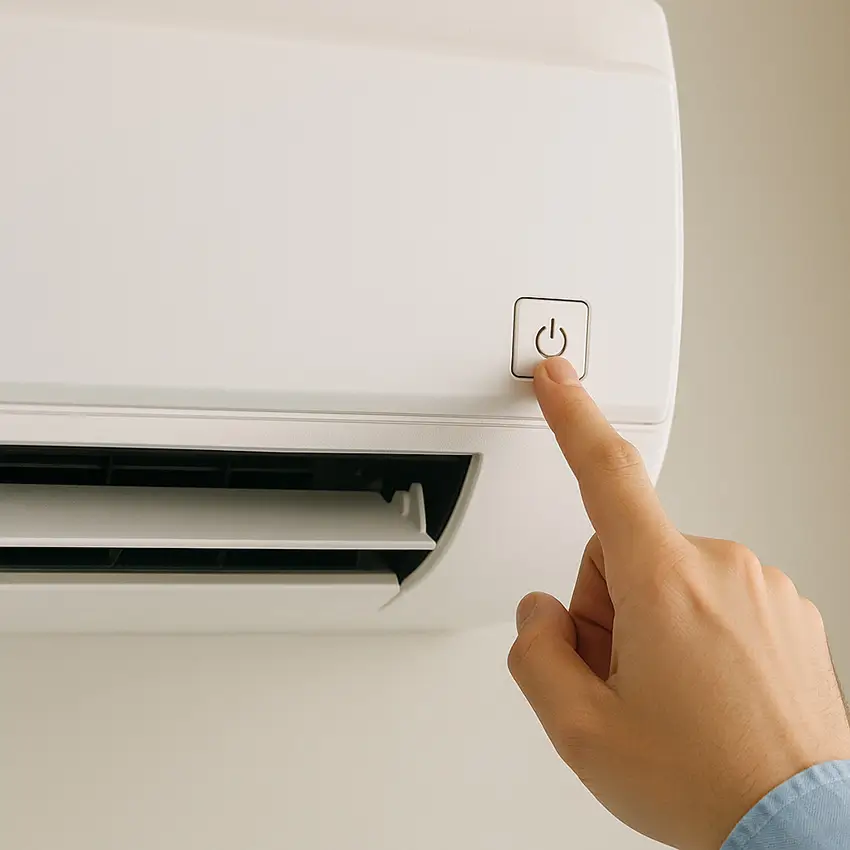 Bật/tắt bằng nút nguồn trên dàn lạnh