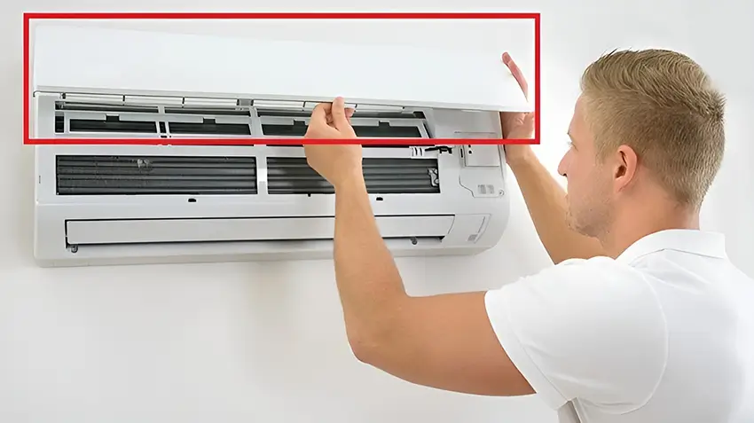 Tháo và vệ sinh mặt nạ máy lạnh