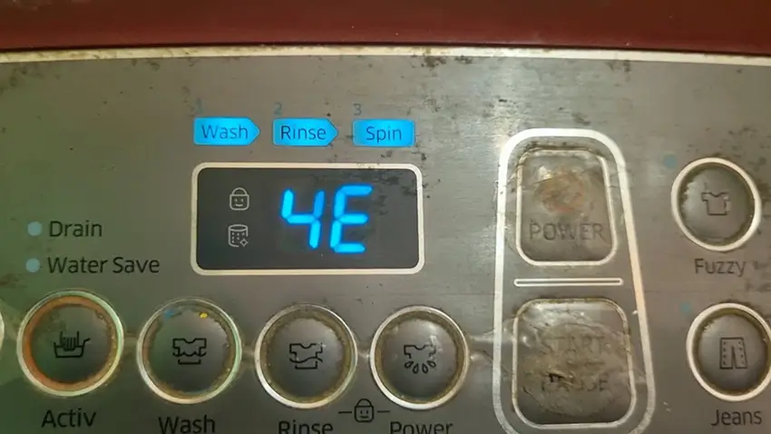 Lỗi 4E máy giặt Samsung là gì? Cách xử lý nhanh tại nhà