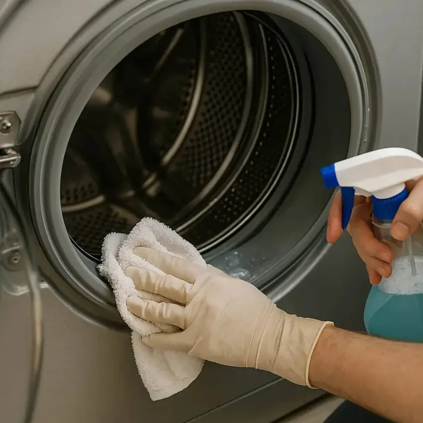 Làm sạch lồng giặt và gioăng cửa