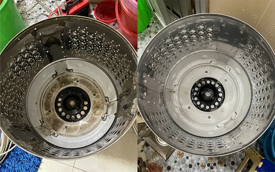 Tốn tiền sửa máy giặt chỉ vì những thói quen dùng sai mà ít người để ý Bụi bẩn trong lồng giặt máy giặt khi không bảo dưỡng định kỳ