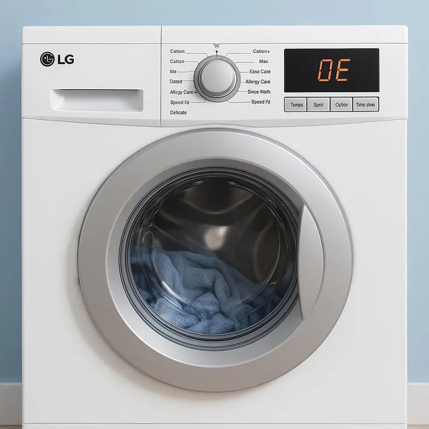 Lỗi OE máy giặt LG (Outlet Error) xảy ra khi máy không thể thoát nước ra ngoài