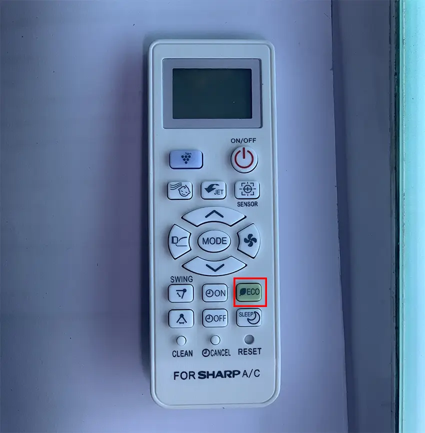 Chế độ Eco trên remote máy lạnh