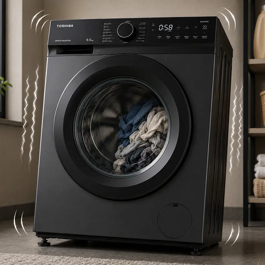 Cách xử lý máy giặt toshiba bị rung lắc mạnh khi vắt