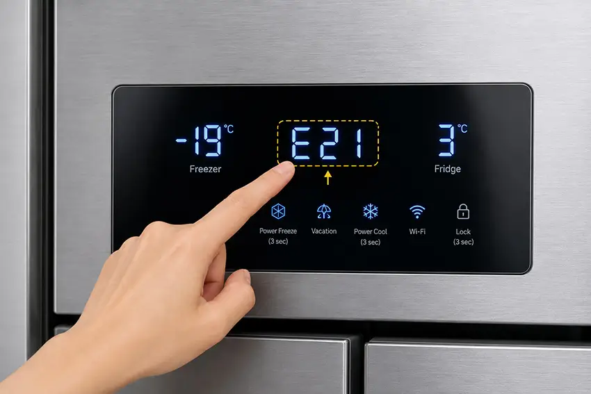 Cách kiểm tra mã lỗi tủ lạnh Samsung Inverter