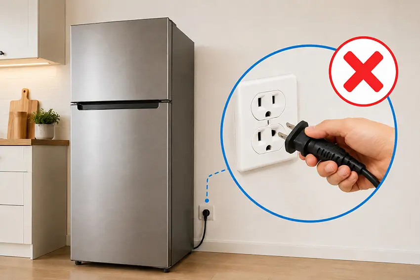 Các trường hợp không nên rút điện tủ lạnh