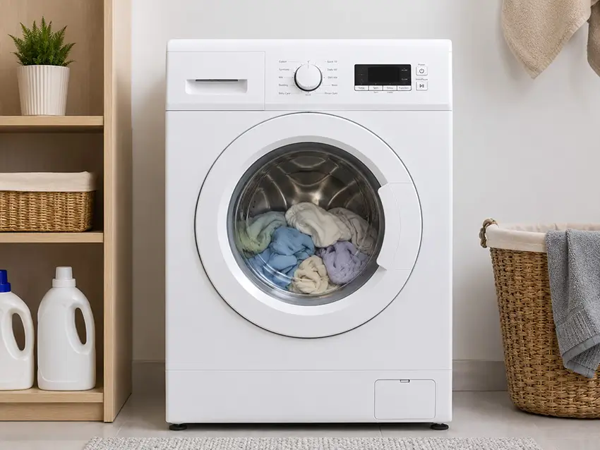 Để quần áo ẩm quá lâu trong lồng giặt sẽ khiến vi khuẩn phát triển và tạo mùi hôi