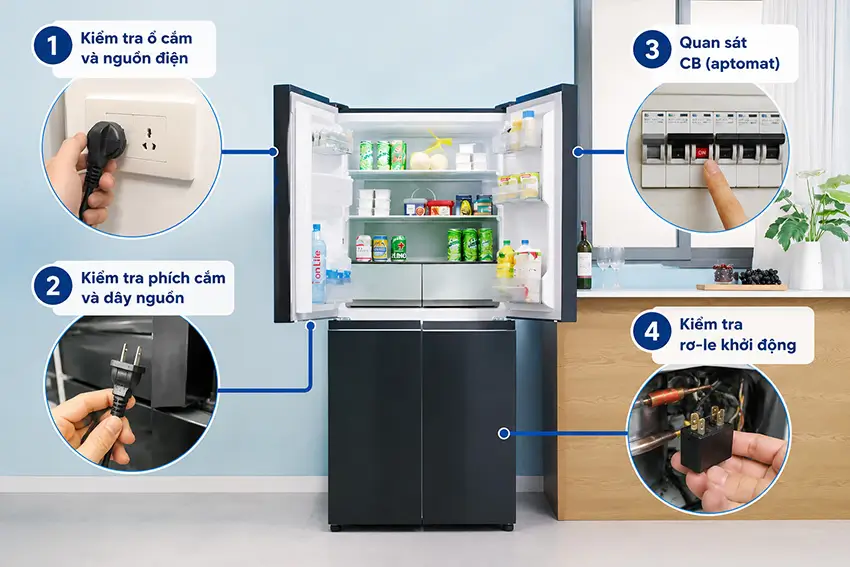 Cách sửa tủ lạnh không vào điện: Nguyên nhân và cách xử lý