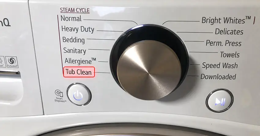 Chế độ vệ sinh lồng giặt (tub clean) trên máy giặt LG