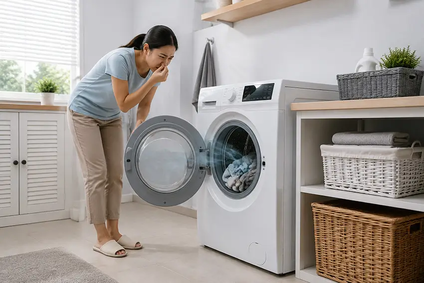 Máy giặt có mùi hôi? 7 cách khử mùi an toàn và hiệu quả