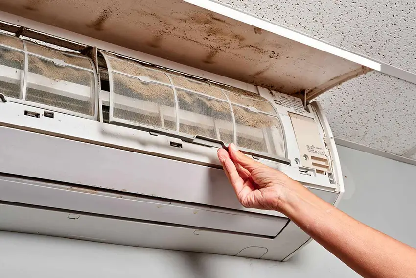Lưới lọc và dàn trao đổi nhiệt bám bụi