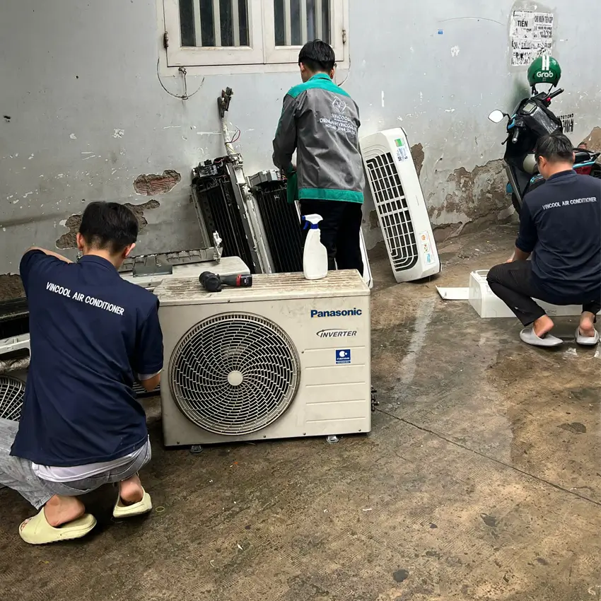 Dịch vụ vệ sinh điều hòa chuyên nghiệp Điện lạnh Vincool